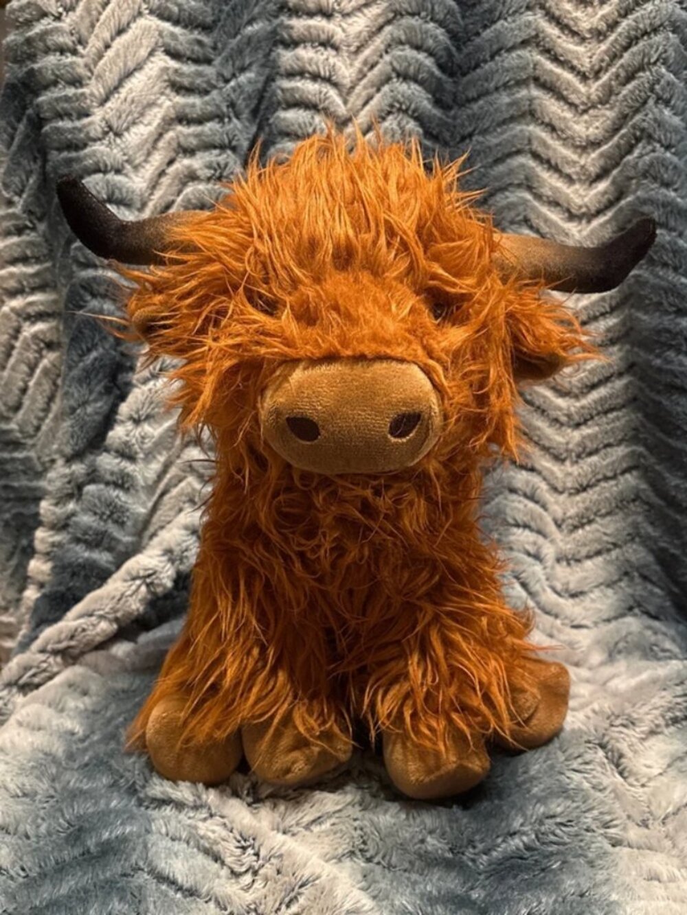 Adorable Shaggy Scottish Highland Cow Plush Stuffed Animal